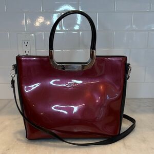 Beijo Bag Purse Handbag The Diva High Gloss Convertible Crossbody Satchel Bag